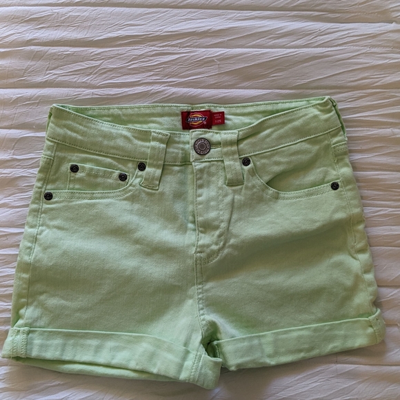 Dickies Light Green Jean Shorts - Picture 1 of 3